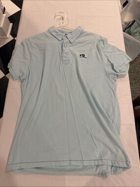 Helly Hansen Light Blue Men’s Polo with Embroidered Logo